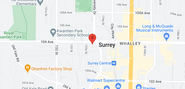 map of 607 13398 104 AVENUE